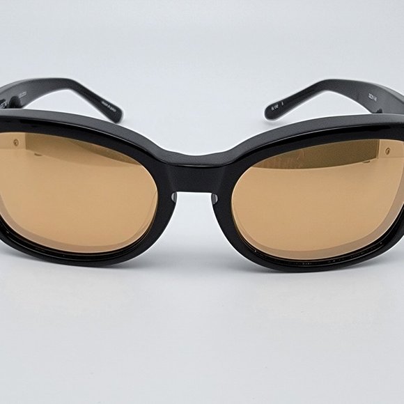 Linda Farrow LFL/275/3 Gloss Black Gold Sunglasses main image 11